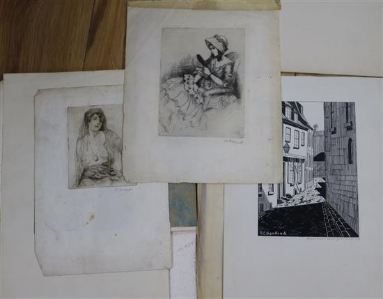 A group of assorted paintings and prints